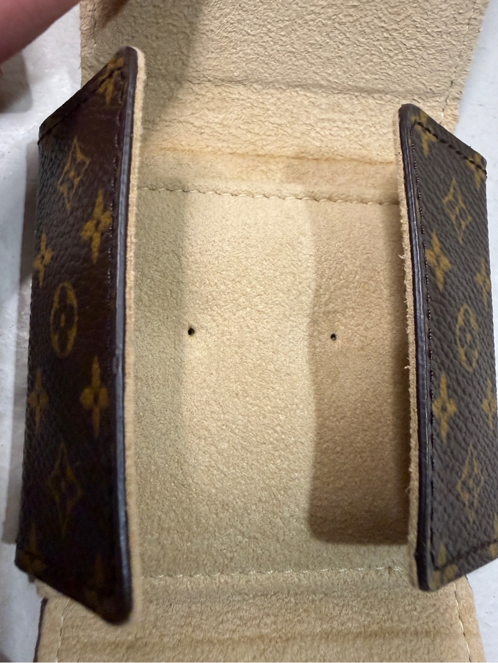 New Authentic Louis Vuitton Monogram Folding Jewelry Case Box for Traveling - Picture 12 of 12